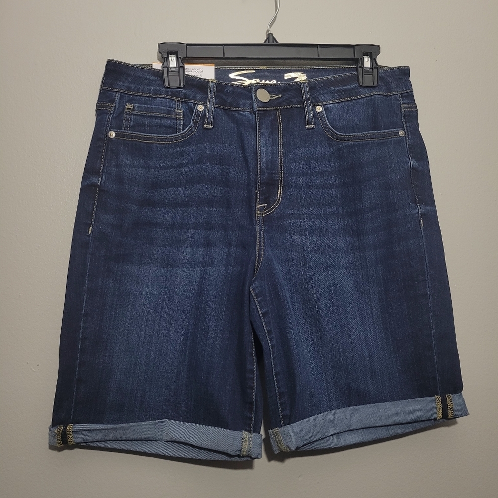 🍒 Seven7 9" Sunset Bermuda Denim Short Size 12